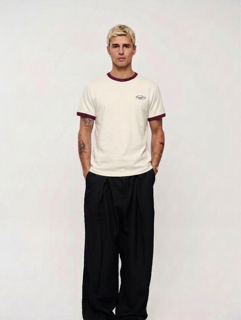 Unisex Ringer T-Shirt (offwhite) - Image 2